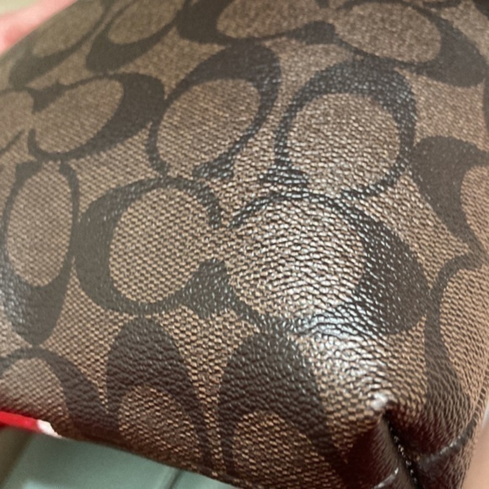 Coach signature brown black crossbody bag - Picture 9 of 11